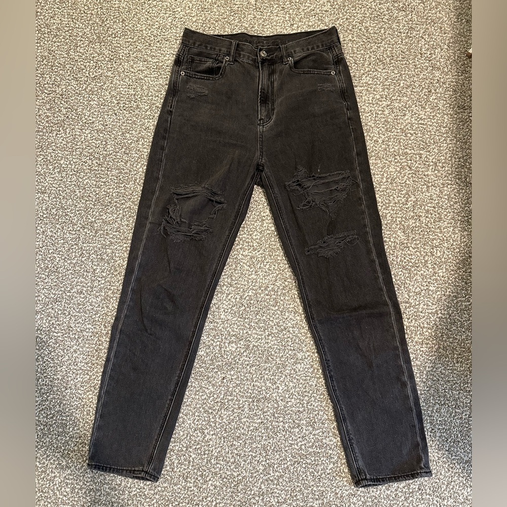 American Eagle Black Ripped Jeans